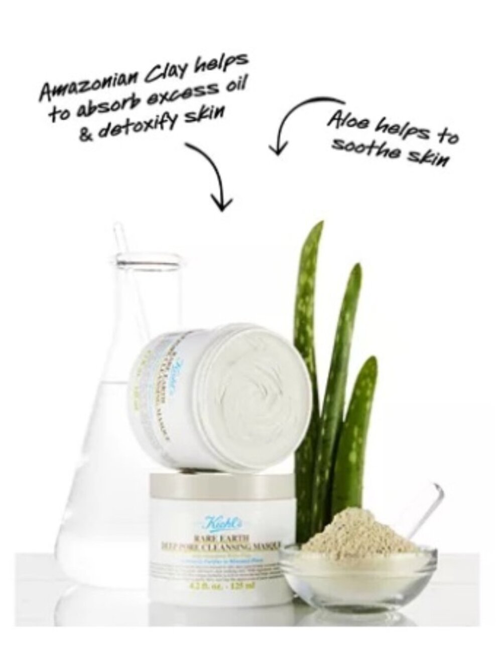 Kiehls Skincare Set-Rare Earth Deep Pore Cleansing Masque,Travel,2 x14ml-2pc-NEW - Picture 5 of 14